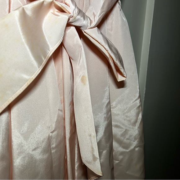 Gunne Sax Blush Satin Dress - Picture 5 of 8